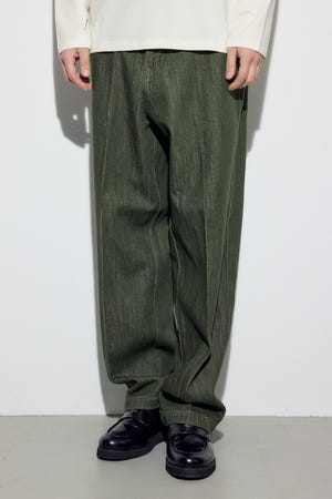 リラックスデニムスラックス