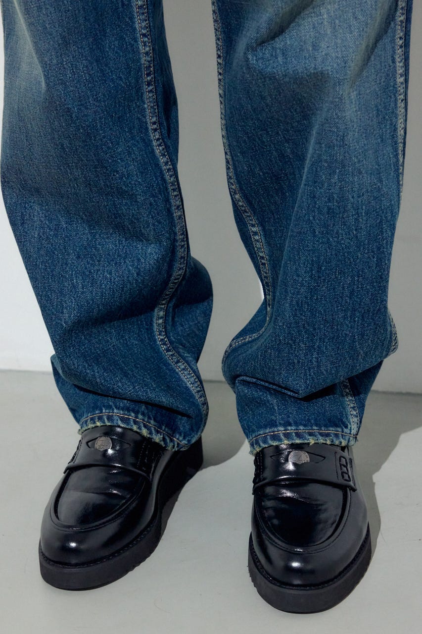 AZUL DENIMカラーストレート BLU 30inch