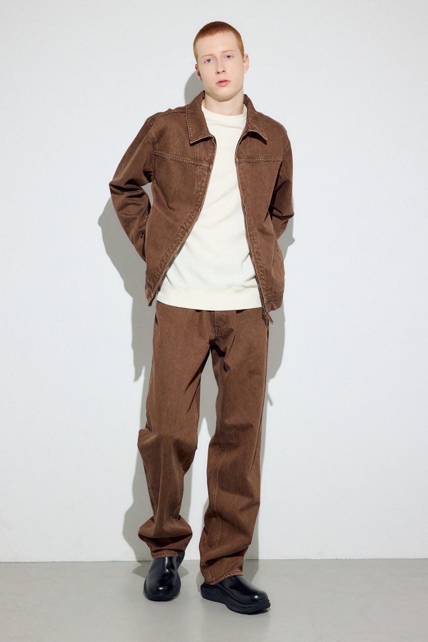 AZUL DENIMカラーストレート BRN 34inch