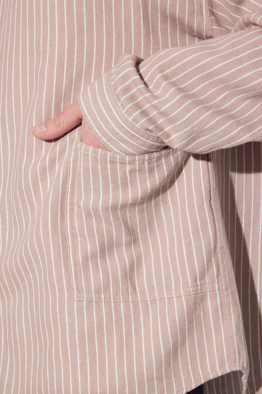 【SS先行アイテム】プリズナーシャツ 柄BEG M