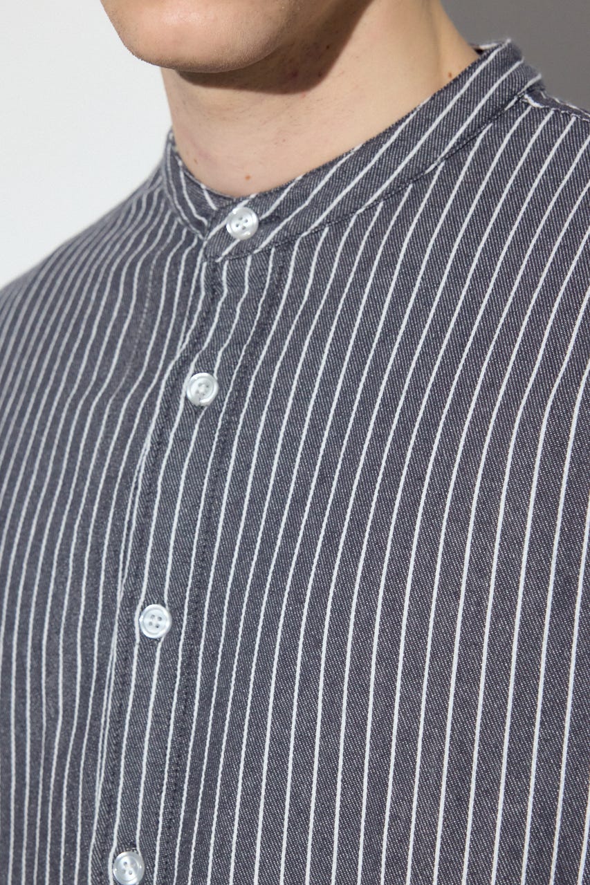 【SS先行アイテム】プリズナーシャツ 柄BLK M