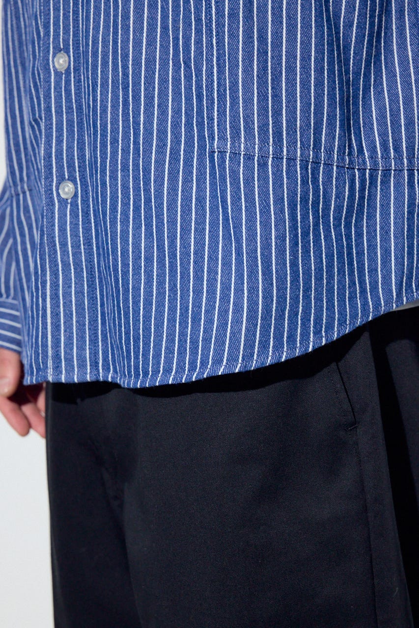 【SS先行アイテム】プリズナーシャツ 柄BLU M