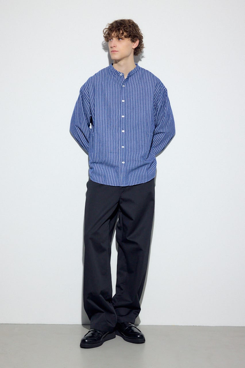 【SS先行アイテム】プリズナーシャツ 柄BLU M