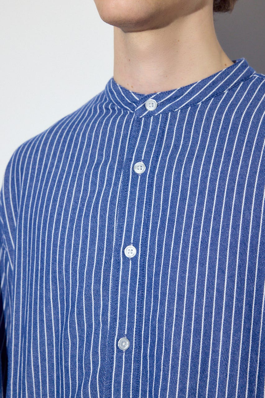 【SS先行アイテム】プリズナーシャツ 柄BLU M