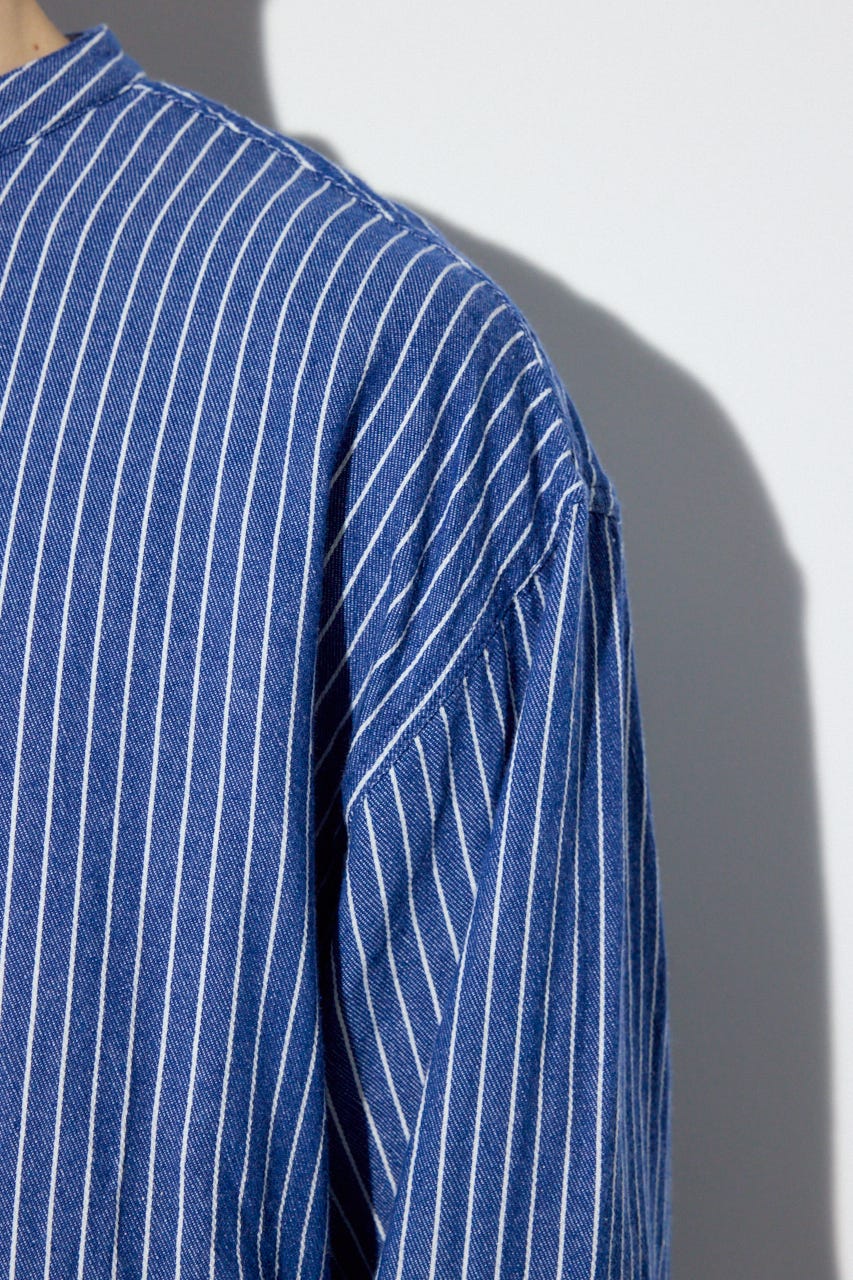 【SS先行アイテム】プリズナーシャツ 柄BLU M