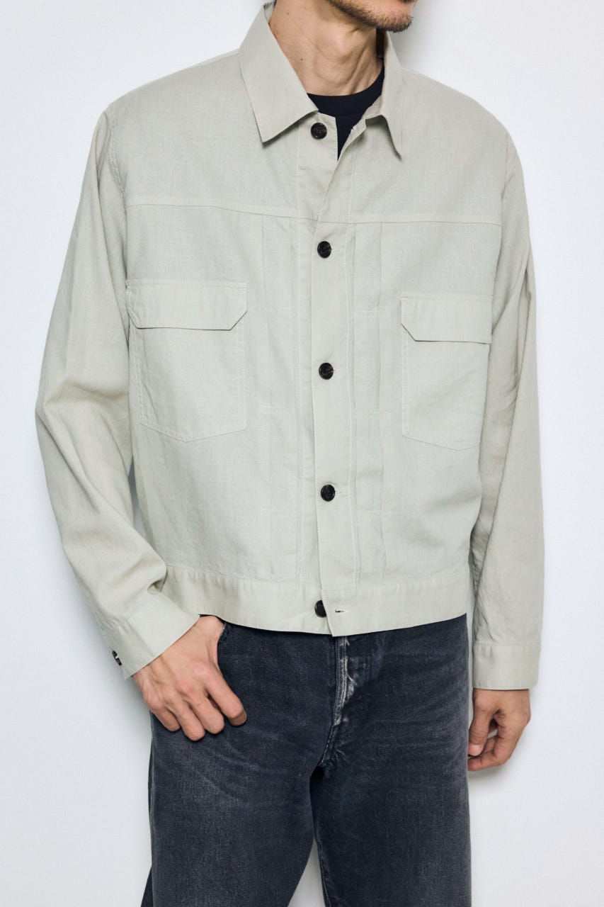 Gジャンタイプシャツブルゾン BEG M