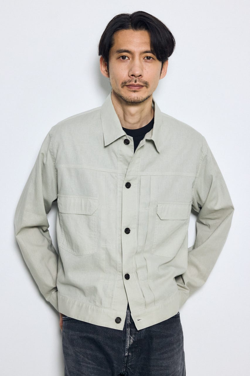 Gジャンタイプシャツブルゾン BEG M