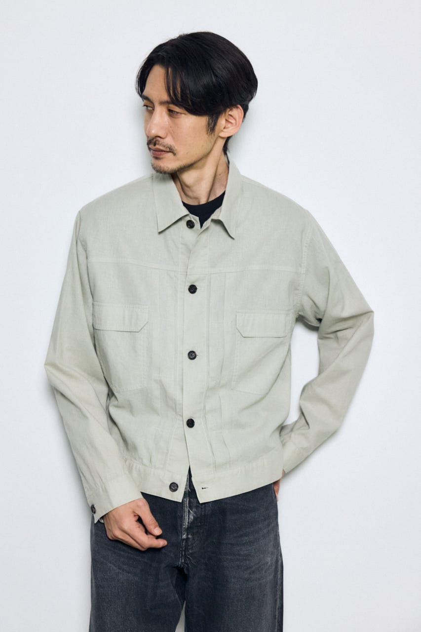 Gジャンタイプシャツブルゾン BEG M