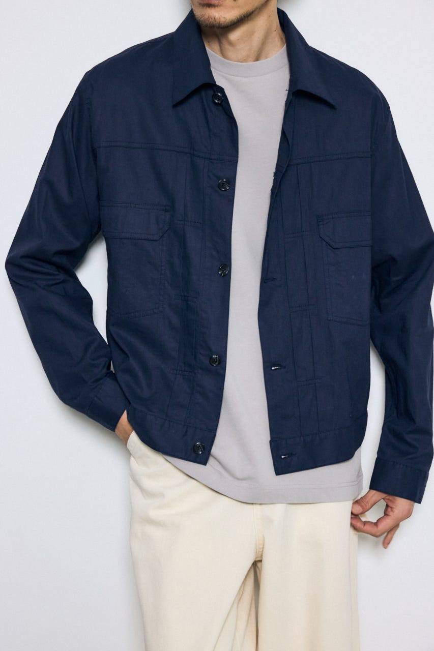 Gジャンタイプシャツブルゾン NVY L
