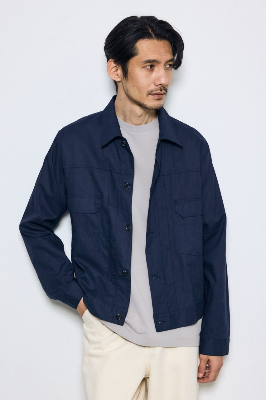 Gジャンタイプシャツブルゾン NVY L