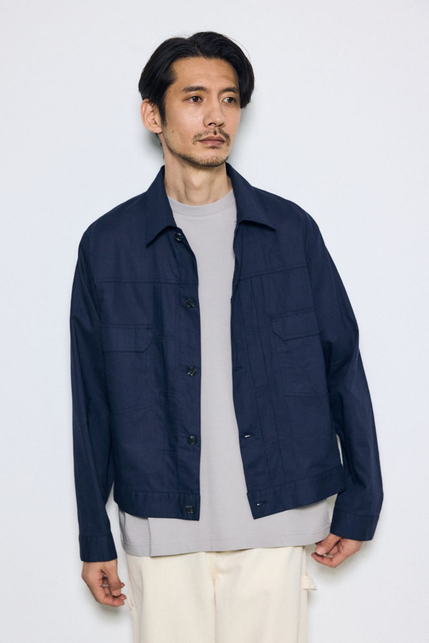 Gジャンタイプシャツブルゾン NVY L