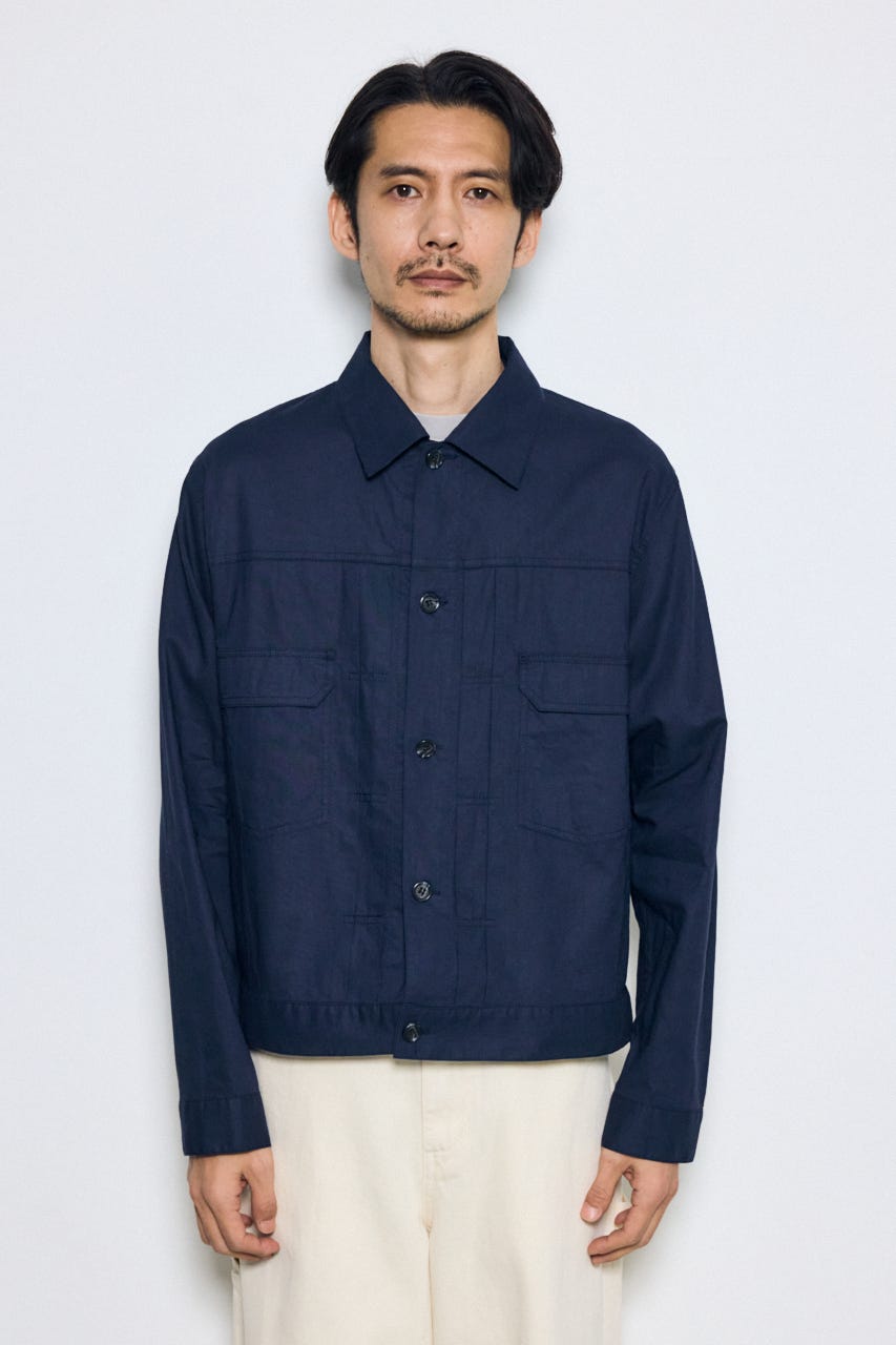 Gジャンタイプシャツブルゾン NVY L