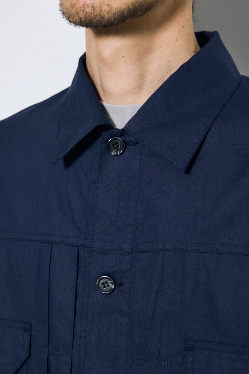 Gジャンタイプシャツブルゾン NVY L