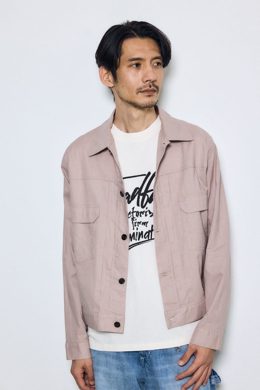 Gジャンタイプシャツブルゾン PNK L