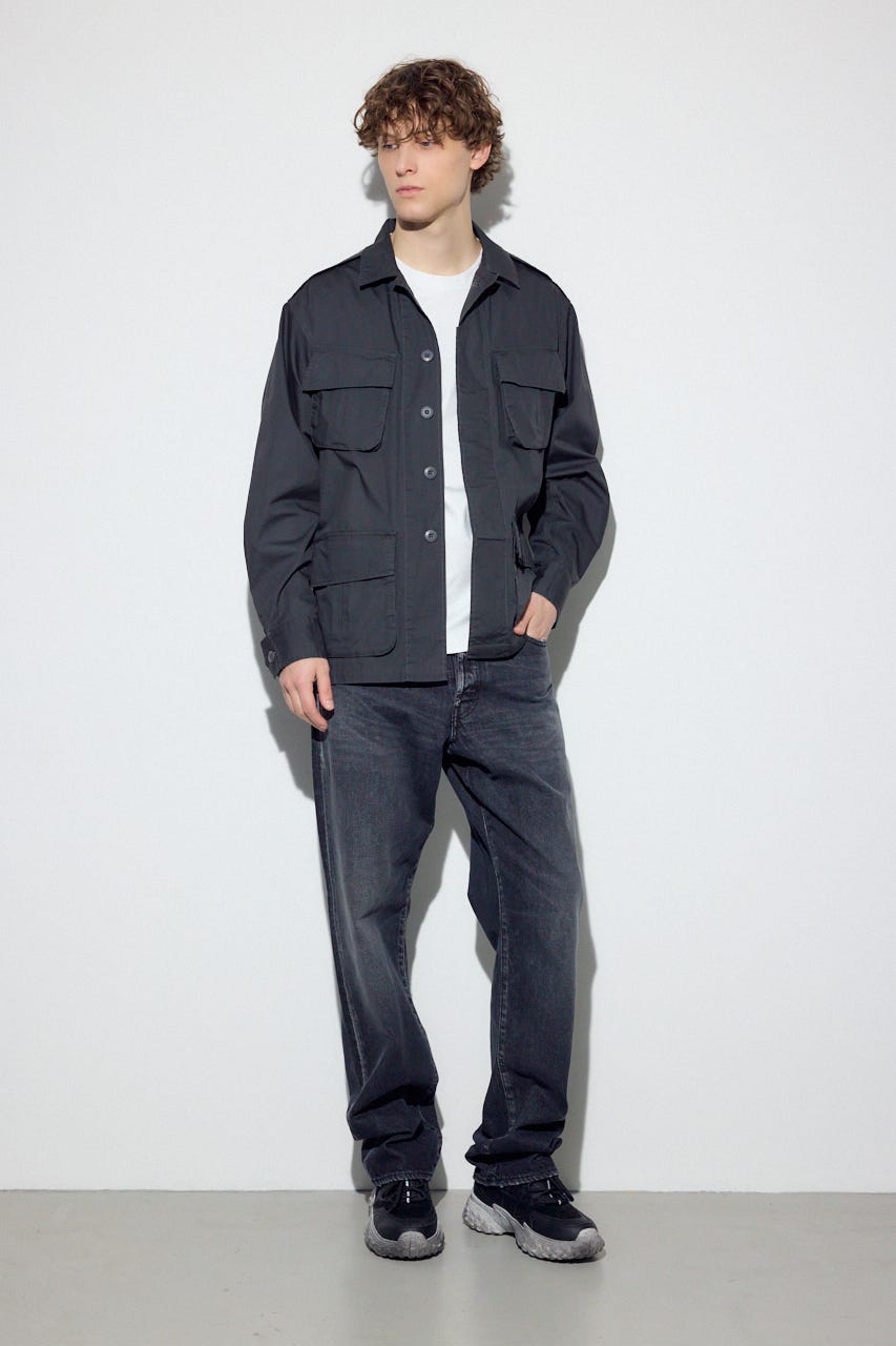 【SS先行アイテム】ファティーグJK L/BLK M