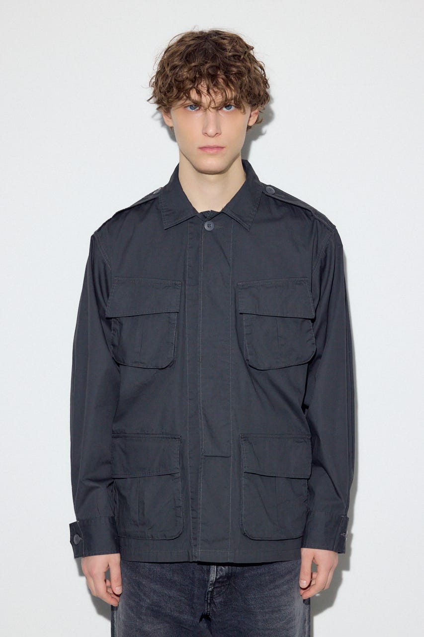 【SS先行アイテム】ファティーグJK L/BLK M