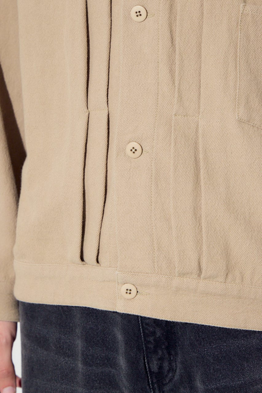 コットンリネン1stブルゾン BEG XL