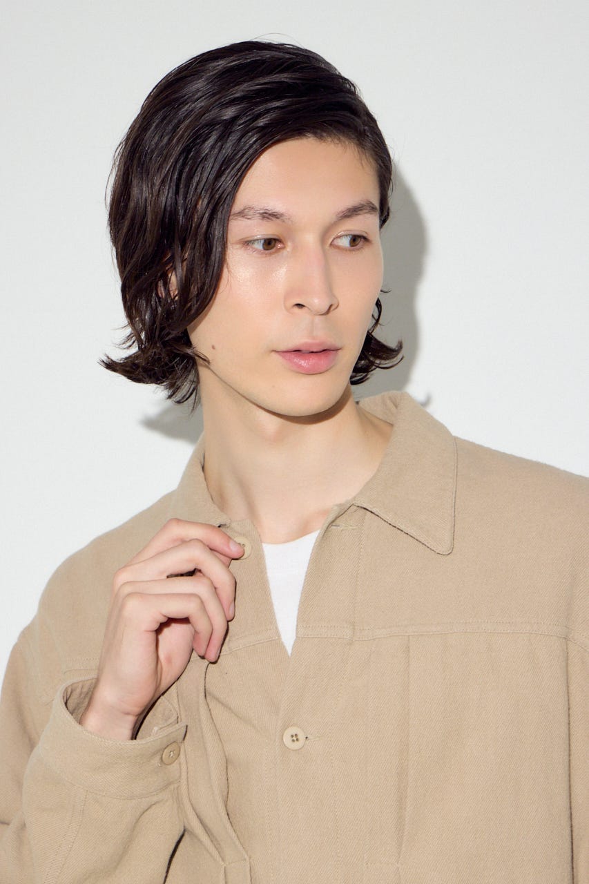 コットンリネン1stブルゾン BEG XL