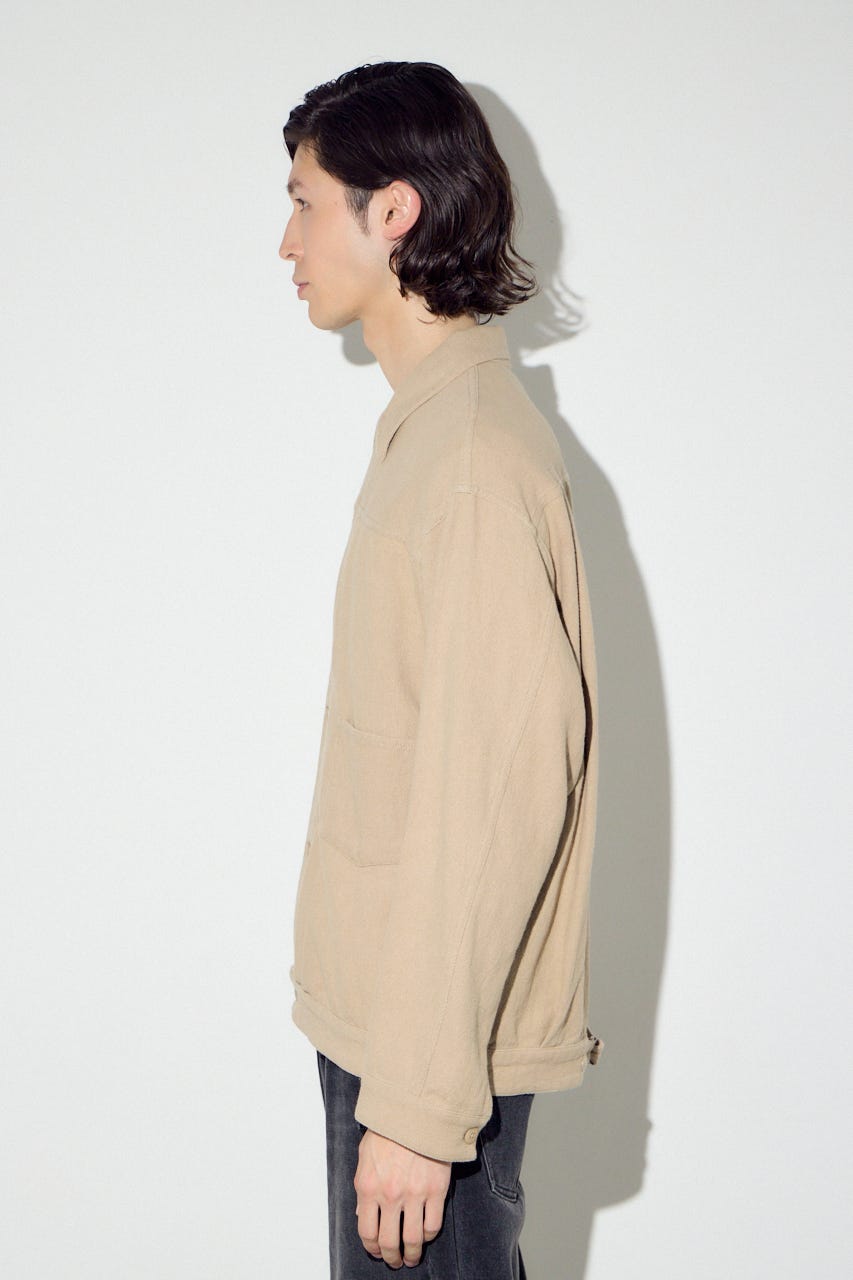 コットンリネン1stブルゾン BEG XL