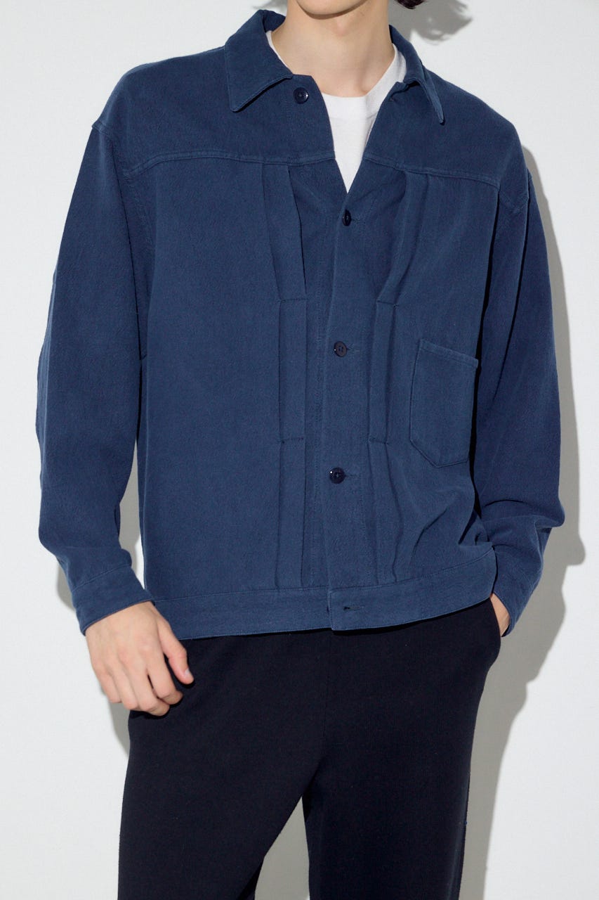 コットンリネン1stブルゾン L/BLK L