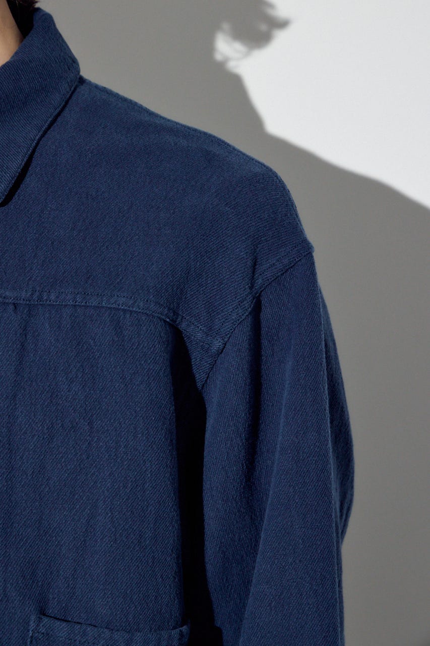 コットンリネン1stブルゾン L/BLK L