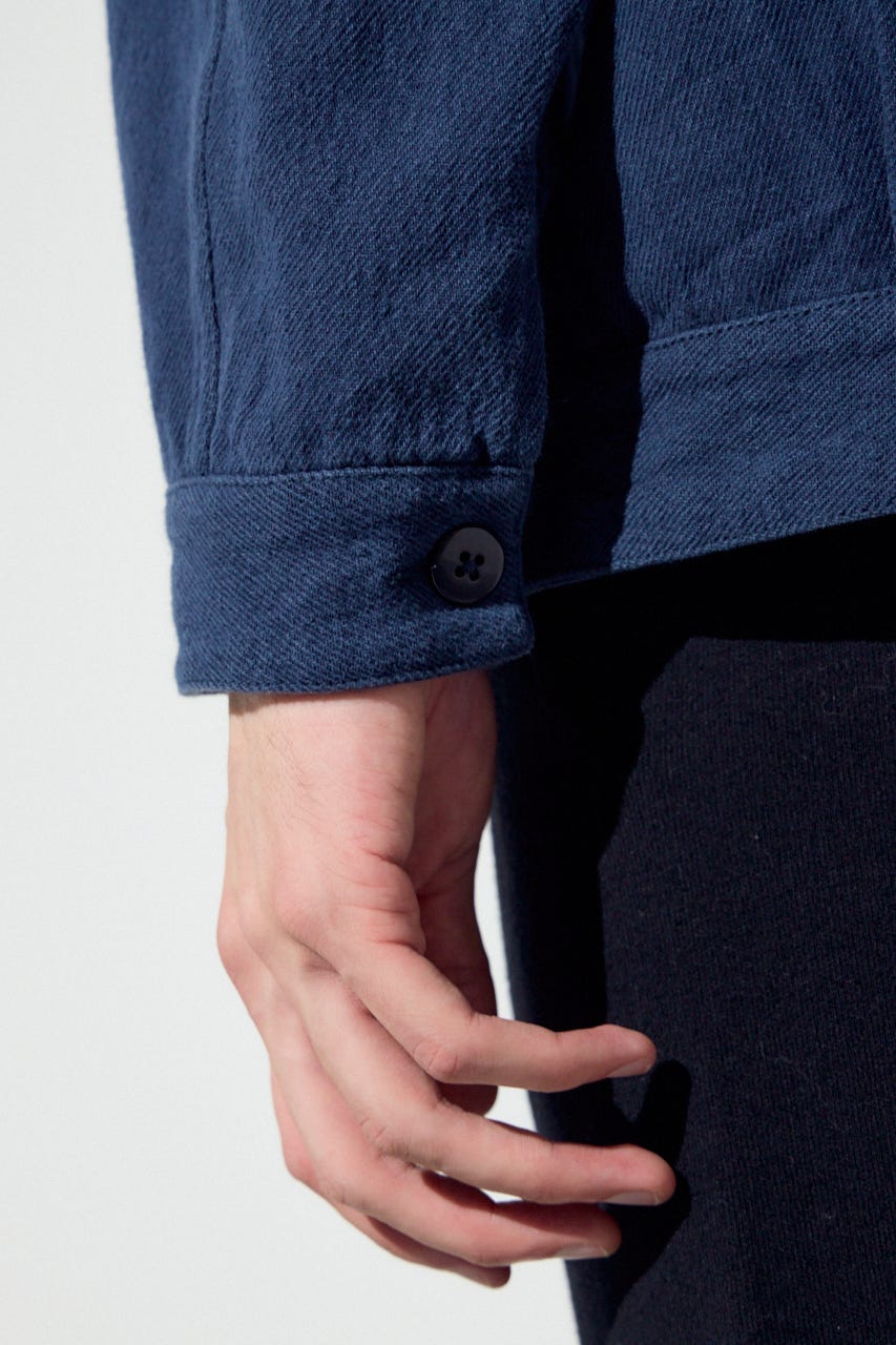 コットンリネン1stブルゾン L/BLK L