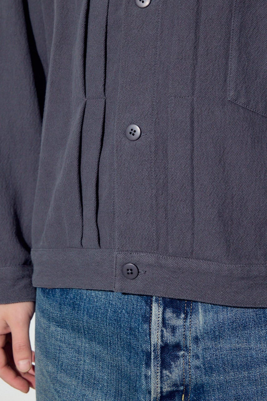 コットンリネン1stブルゾン L/BLK L