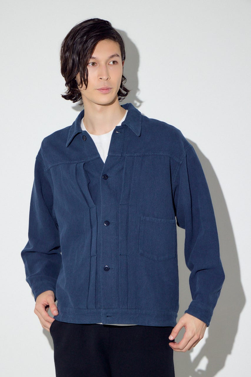 コットンリネン1stブルゾン L/BLK L