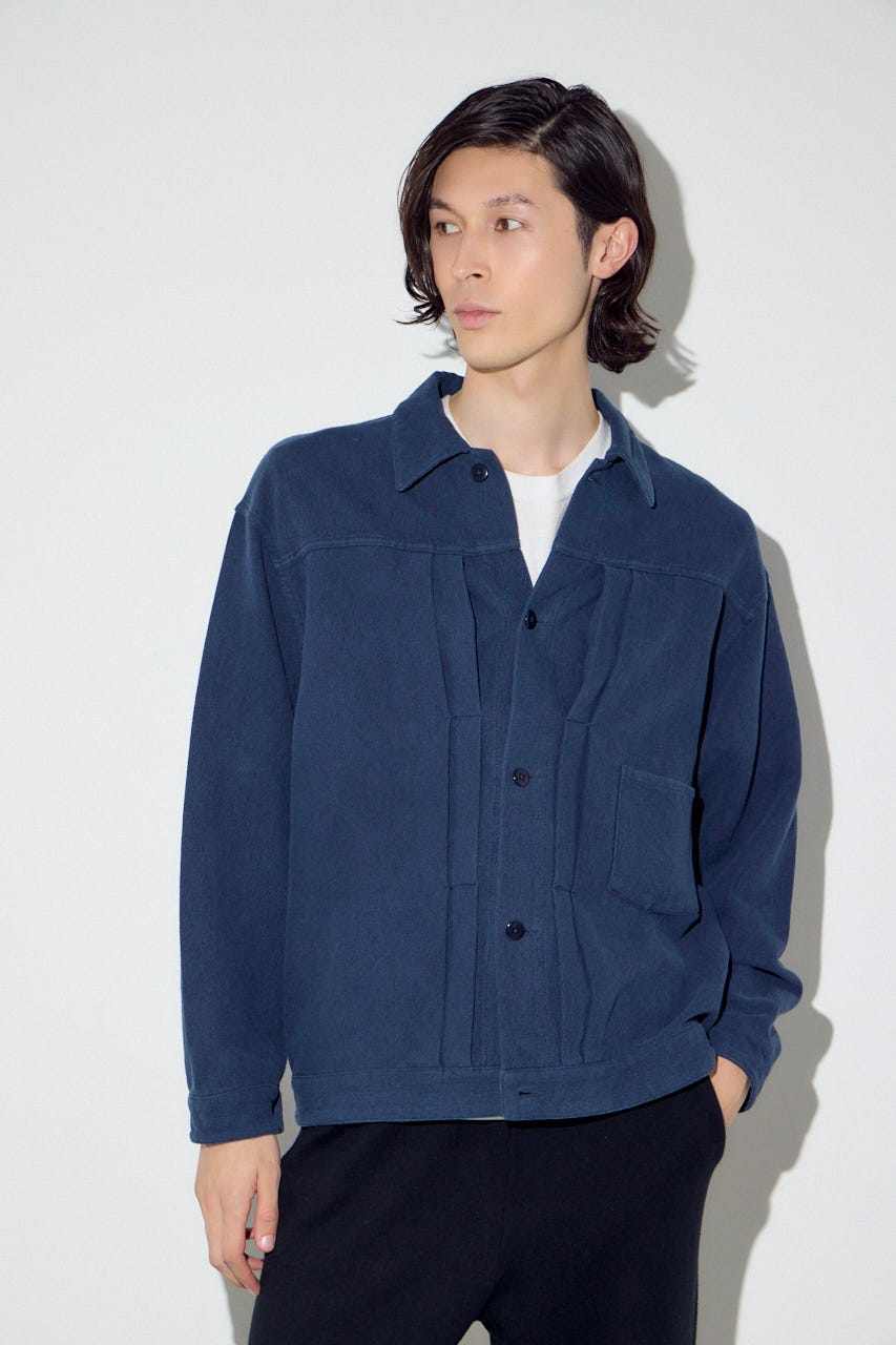 コットンリネン1stブルゾン L/BLK L