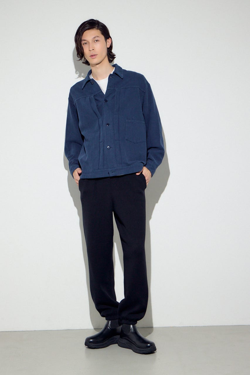 コットンリネン1stブルゾン L/BLK L