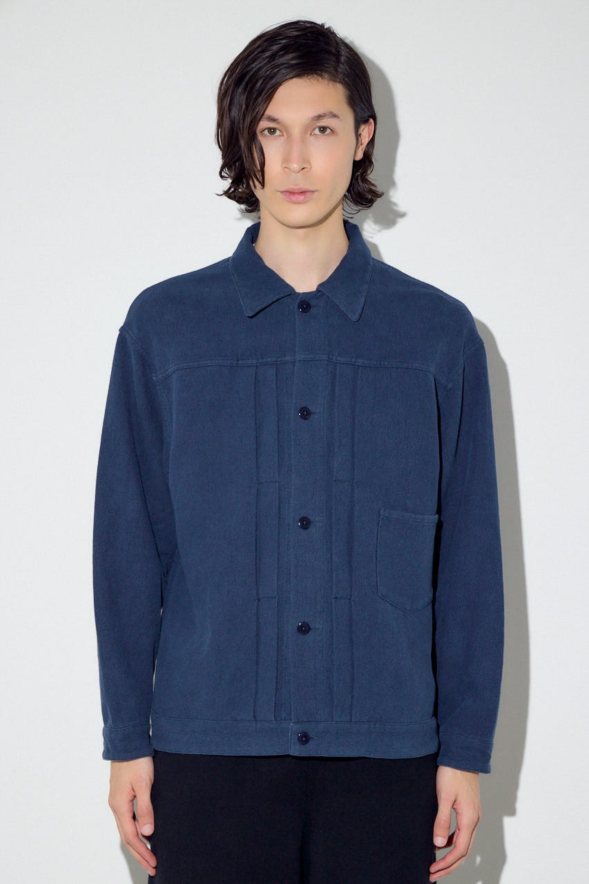 コットンリネン1stブルゾン L/BLK L