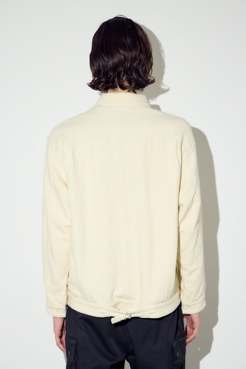コットンリネン1stブルゾン O/WHT L