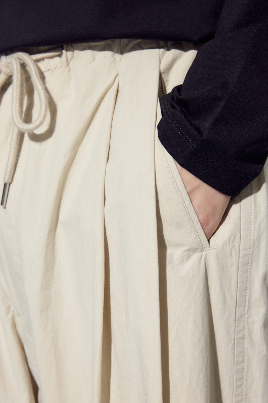 【SS先行アイテム】パラシュートパンツ BEG L