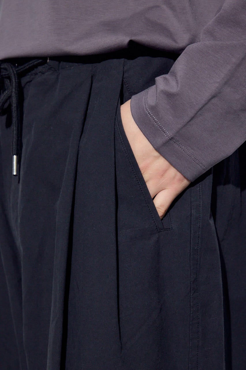 【SS先行アイテム】パラシュートパンツ BLK L