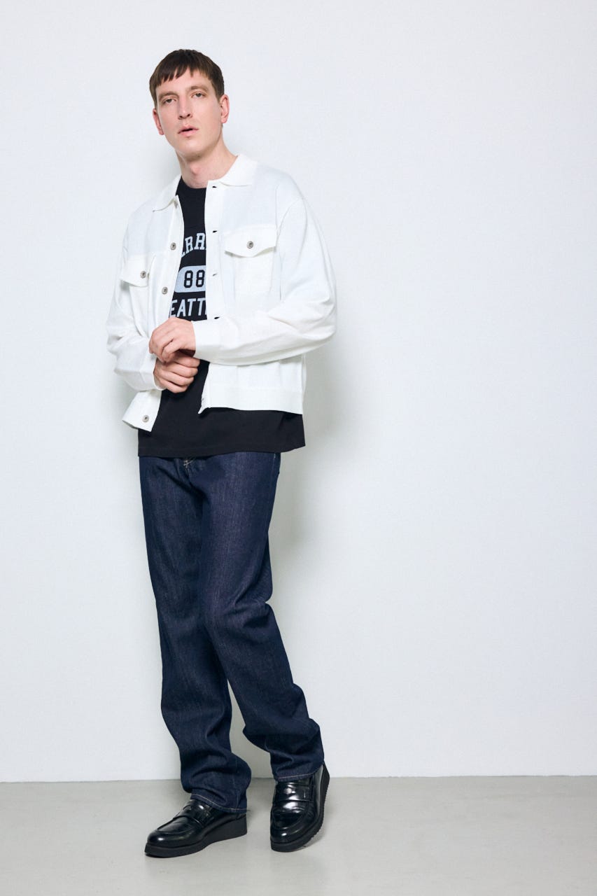 3rdタイプニットジャケット O/WHT L