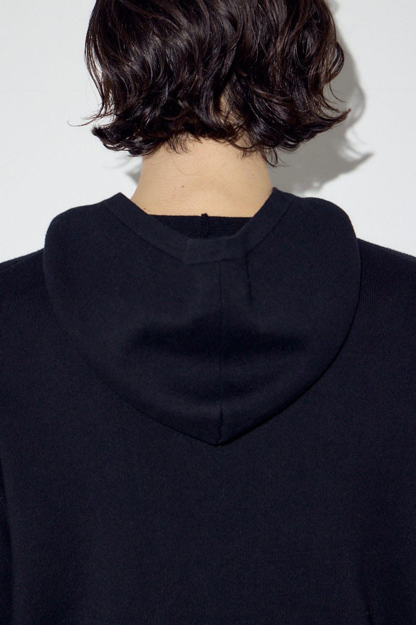 ハイゲージニットフーディー BLK L