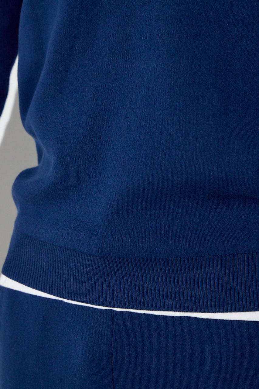 ハイゲージニットフーディー NVY L