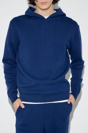 ハイゲージニットフーディー