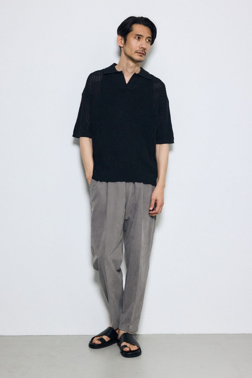 メッシュスキッパーポロシャツ BLK L