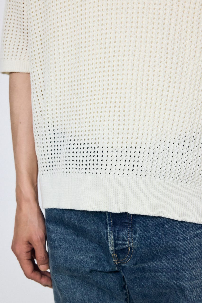 メッシュスキッパーポロシャツ IVOY M