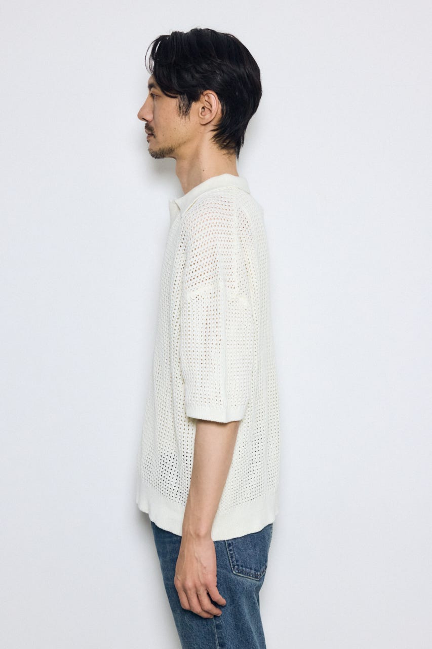 メッシュスキッパーポロシャツ IVOY M