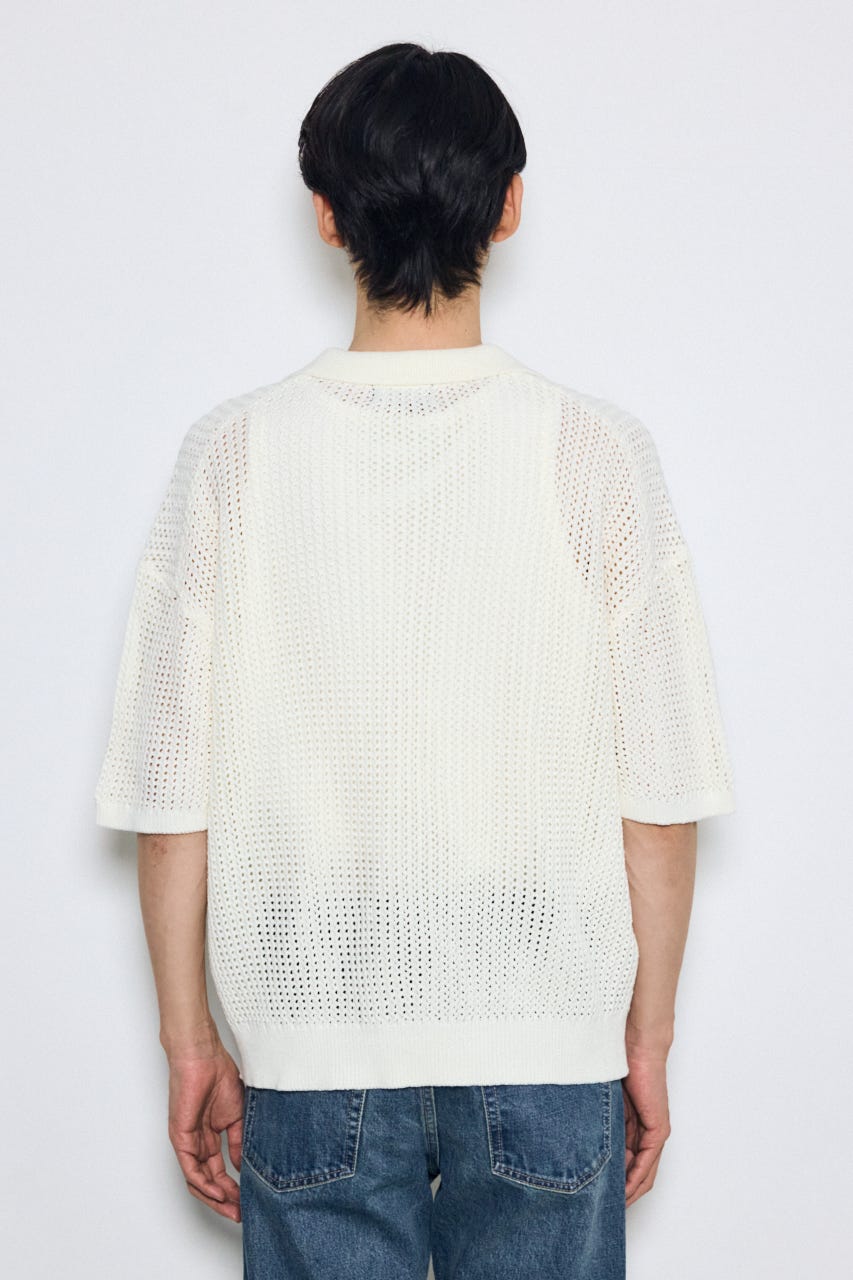 メッシュスキッパーポロシャツ IVOY M