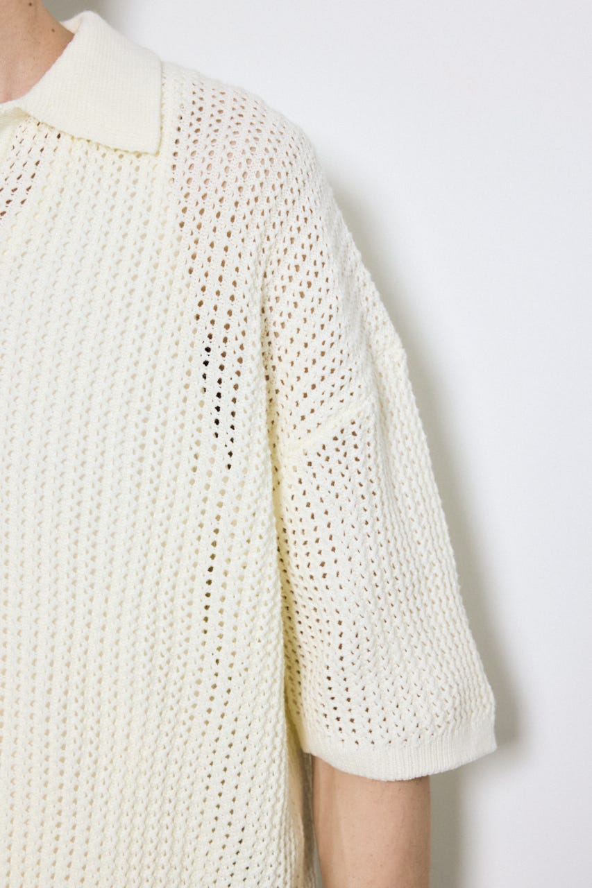 メッシュスキッパーポロシャツ IVOY M