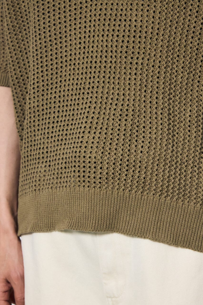 メッシュスキッパーポロシャツ L/KHA L