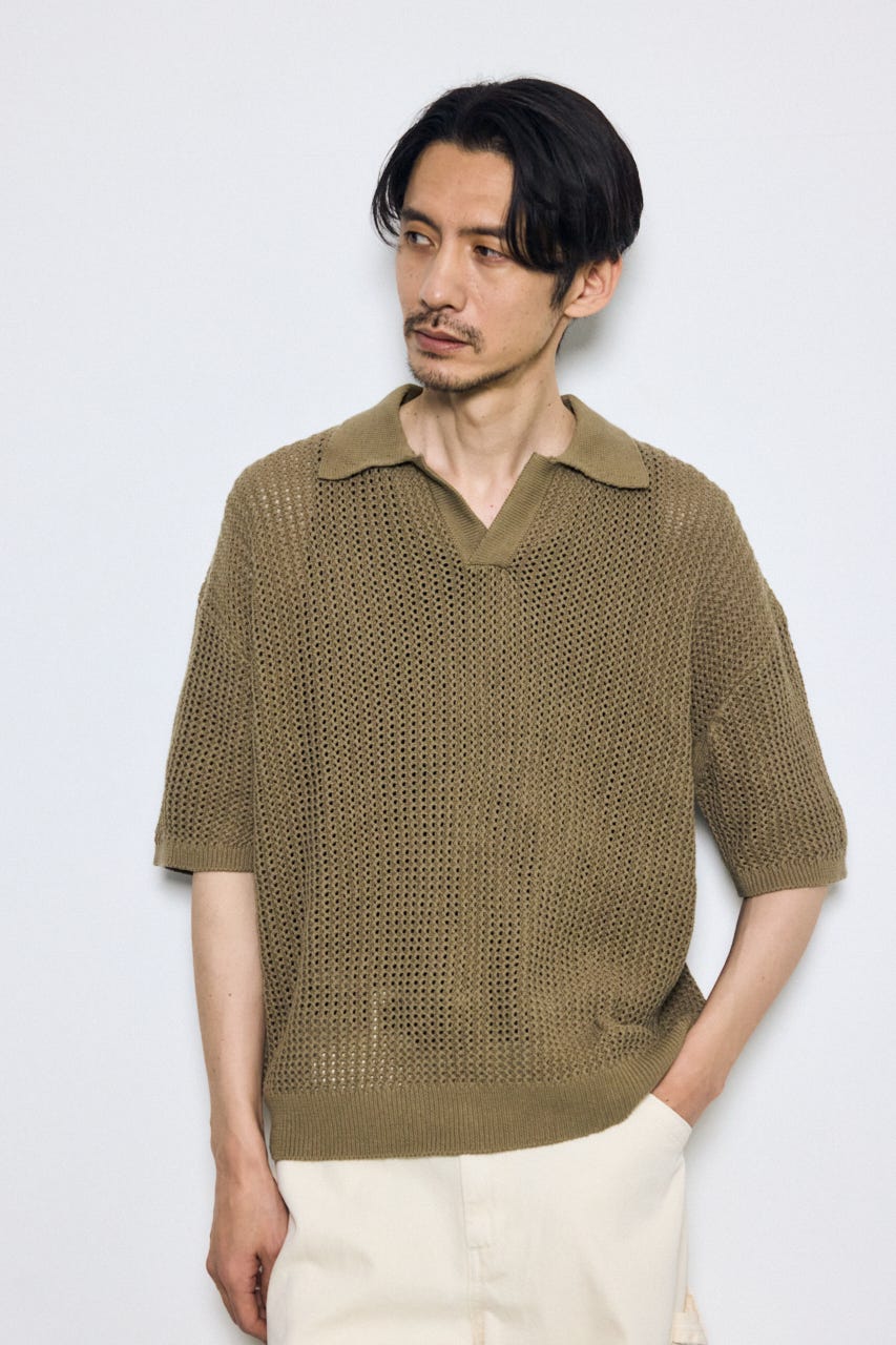 メッシュスキッパーポロシャツ L/KHA L