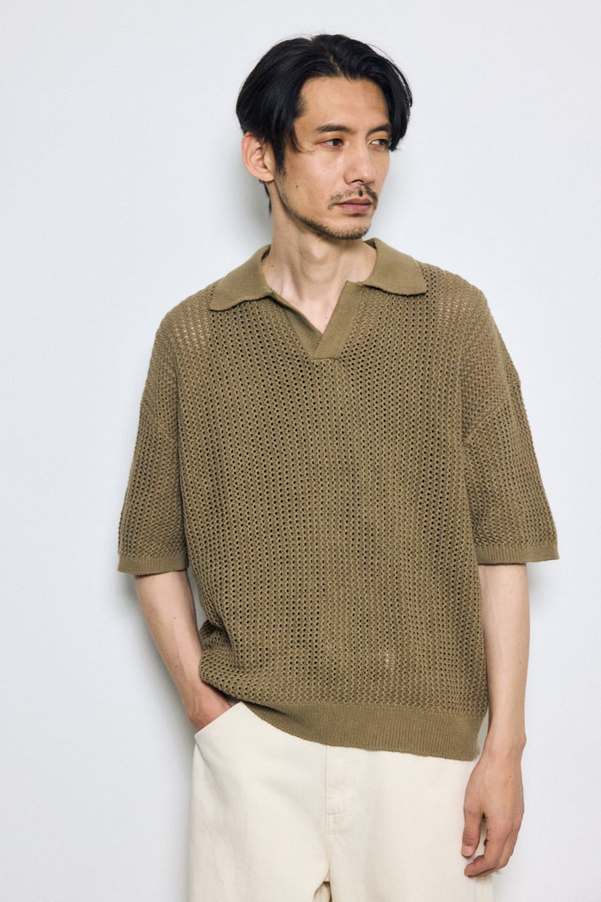 メッシュスキッパーポロシャツ L/KHA L