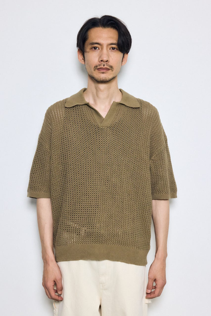 メッシュスキッパーポロシャツ L/KHA L