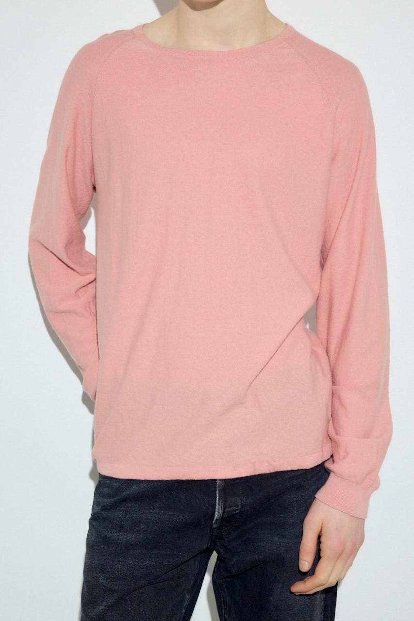 カシミヤミックスニットトップス L/PNK M