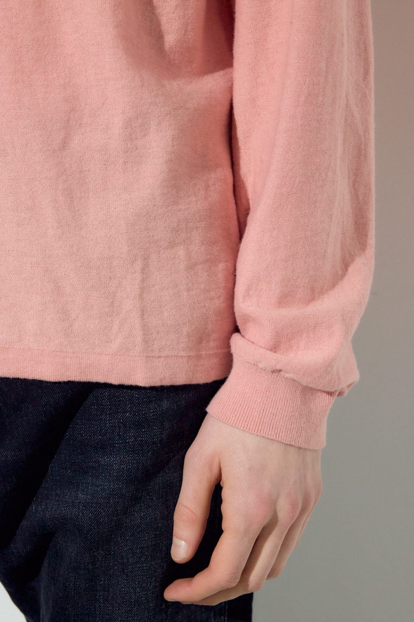 カシミヤミックスニットトップス L/PNK M