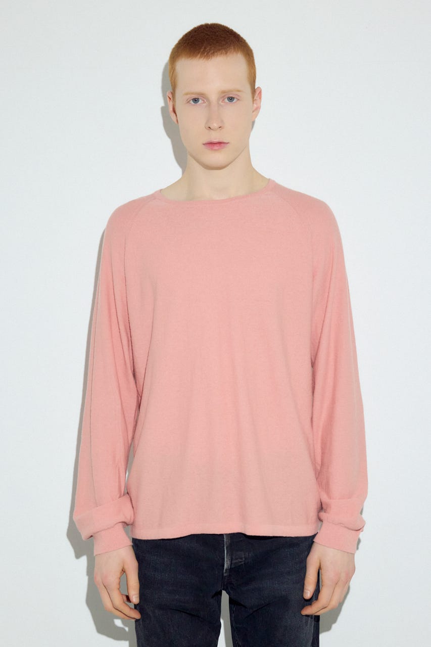 カシミヤミックスニットトップス L/PNK M